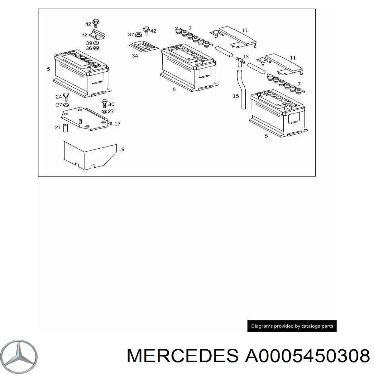 A0005450308 Mercedes выключатель массы