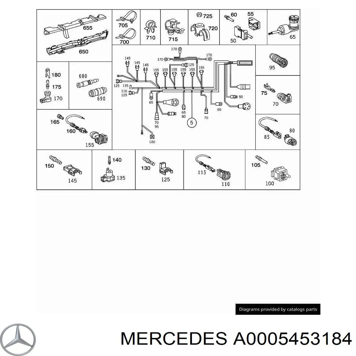  Mercedes A0005453184 цена, от 6.64 USD