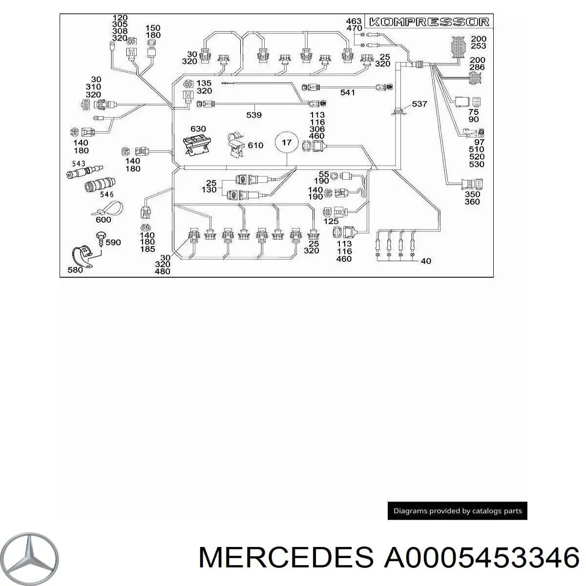  Mercedes A0005453346 цена, от 3.36 USD