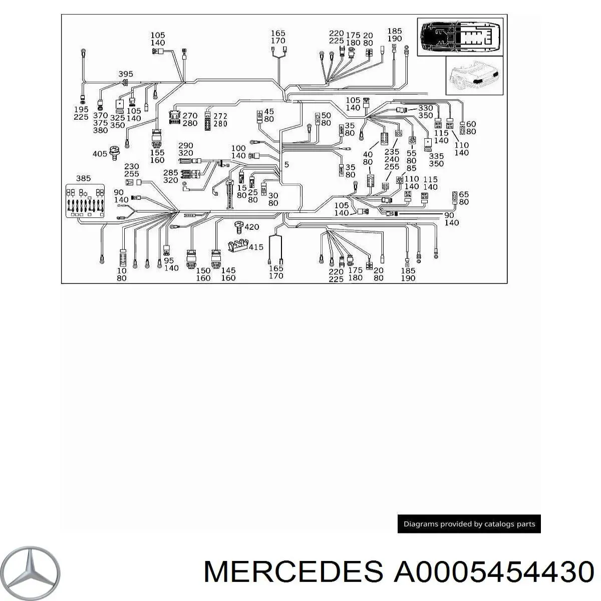 0005454430 Mercedes painel de instrumentos (quadro de instrumentos)