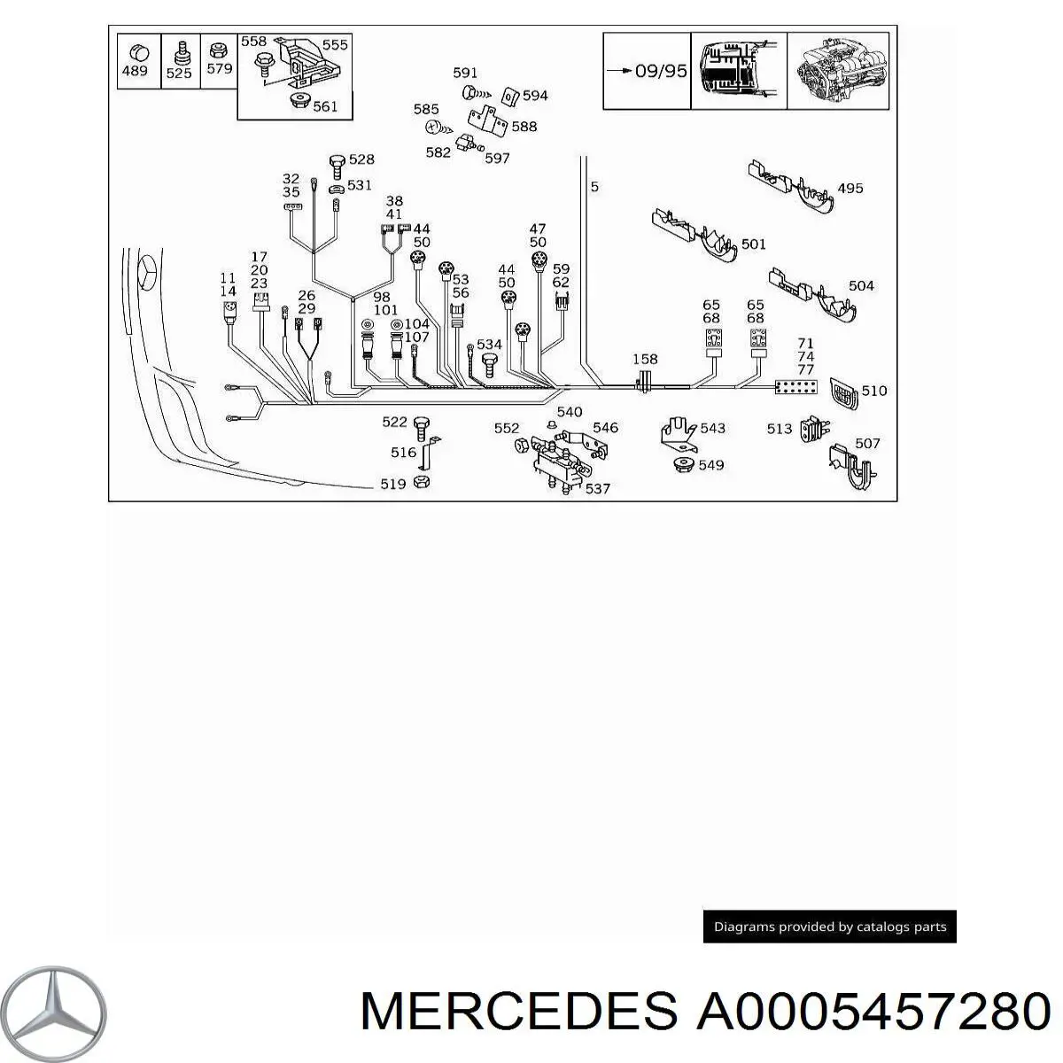Купить A0005457280 Mercedes 