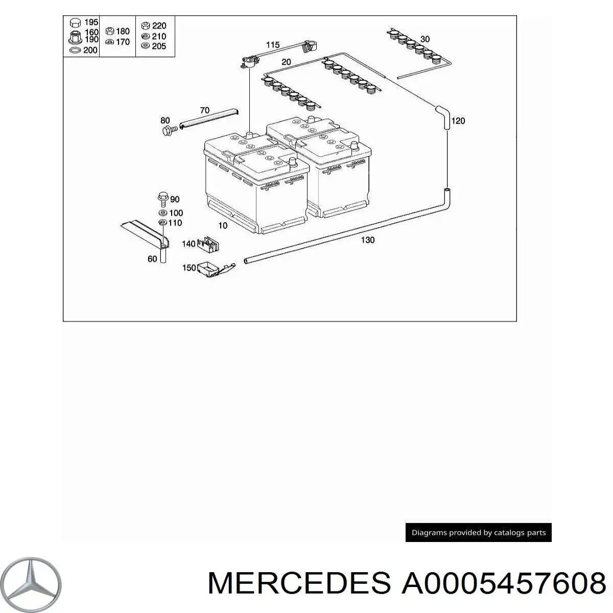 A0005457608 Mercedes 