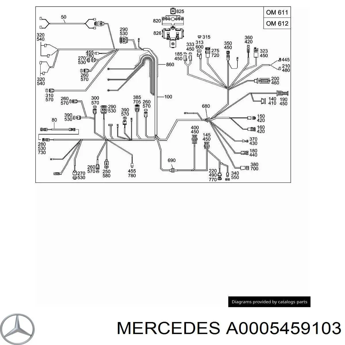  Mercedes A0005459103 цена, от 3.81 USD