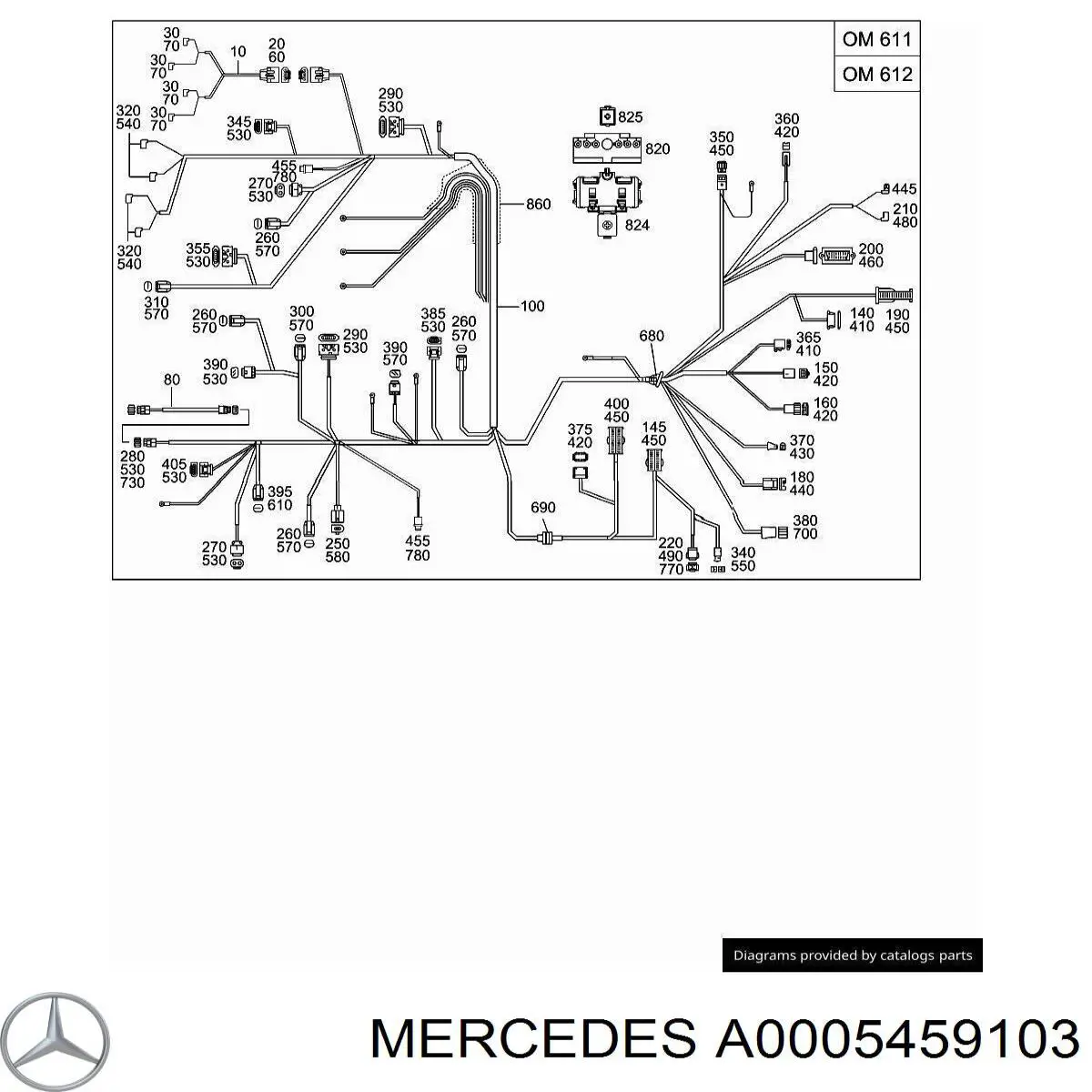  Mercedes A0005459103 цена, от 3.81 USD
