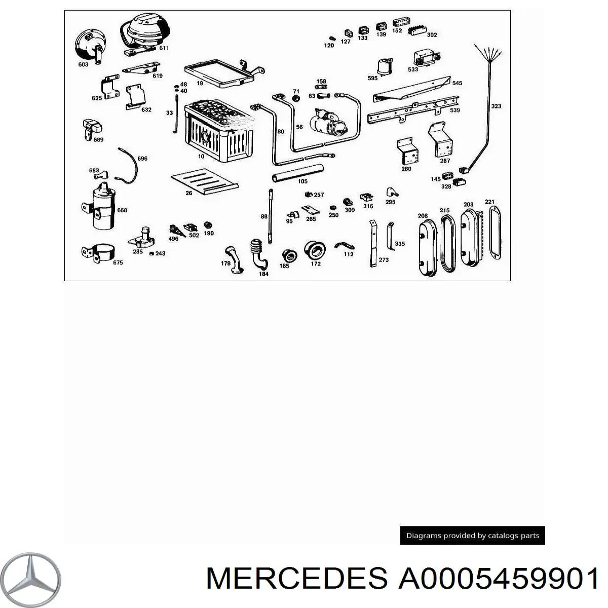 Монтажный блок Mercedes A0005459901