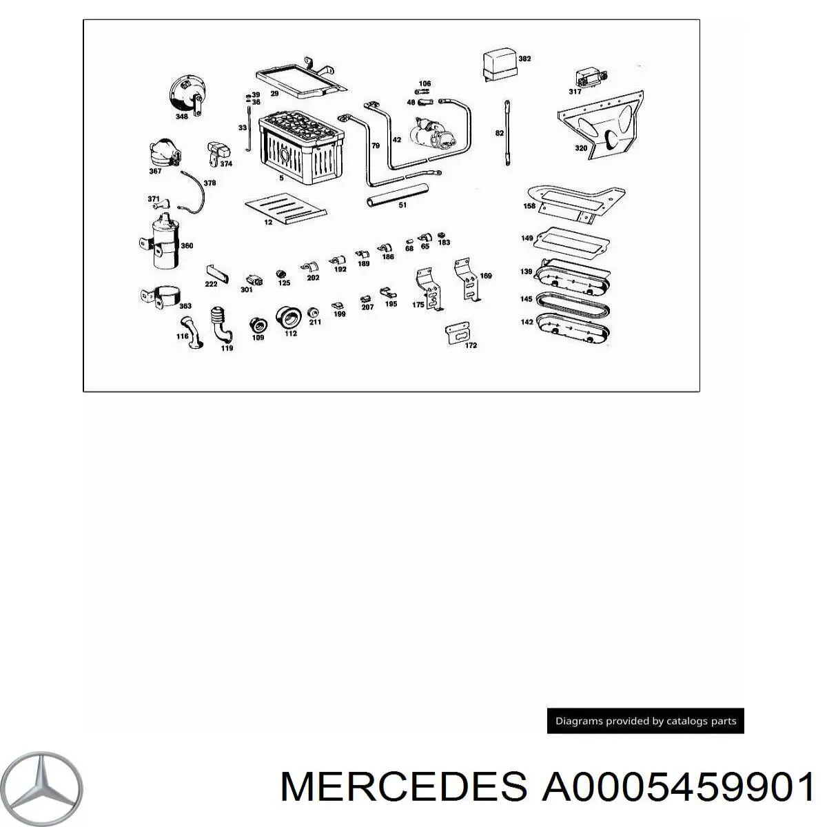 Коробка предохранителей Mercedes A0005459901 цена, от 90.44 USD