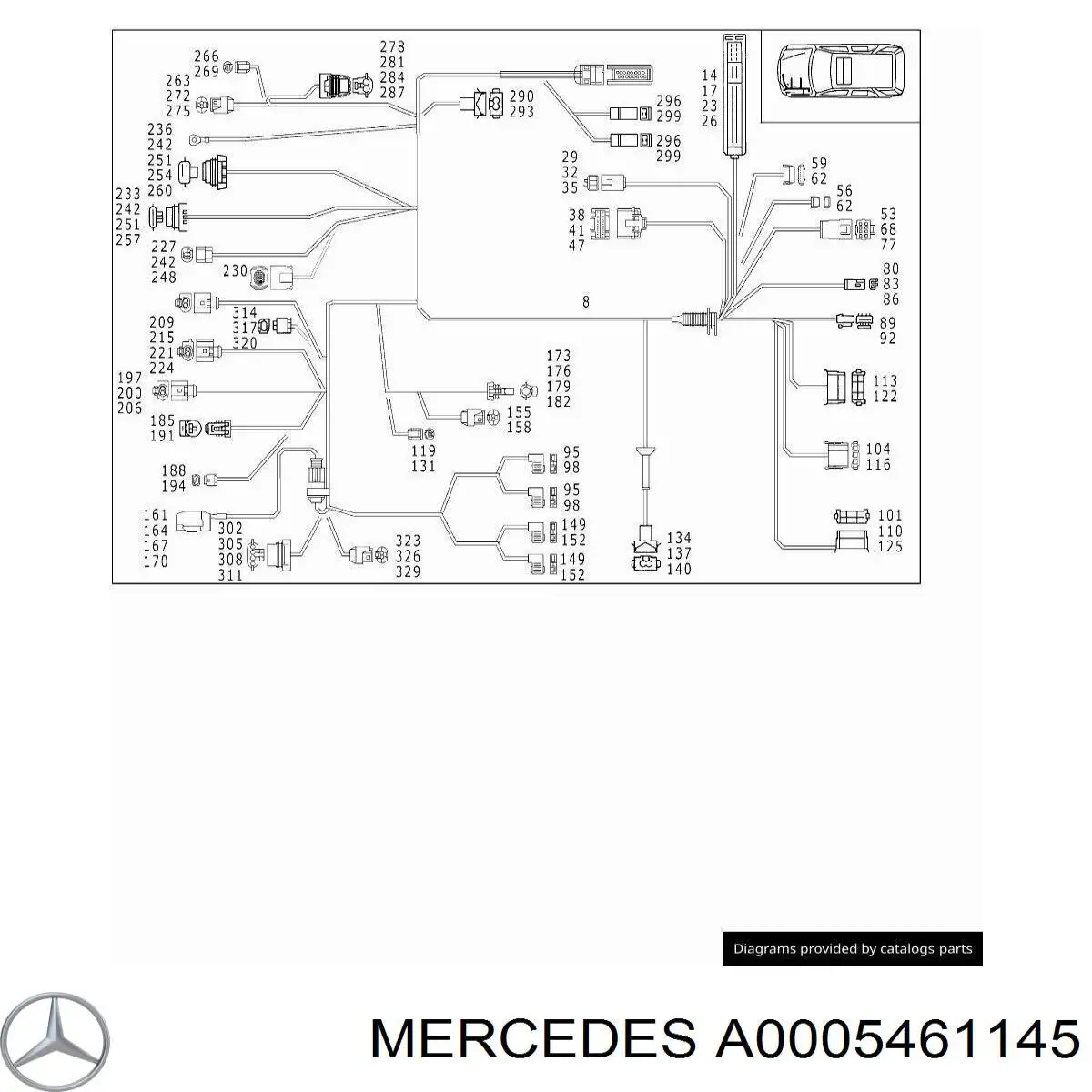  Mercedes A0005461145 цена, от 2.60 USD