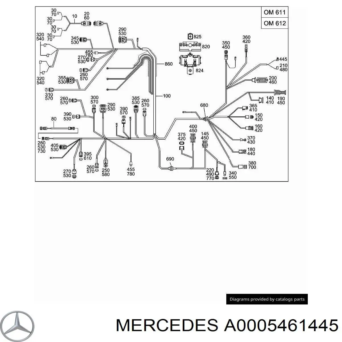 Mercedes A0005461445 цена, от 1.58 USD