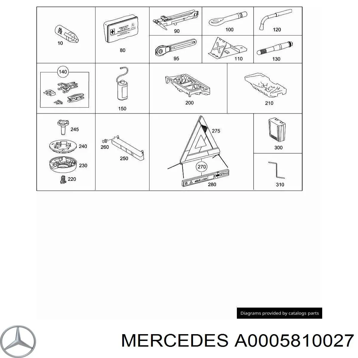 A0005810027 Mercedes 