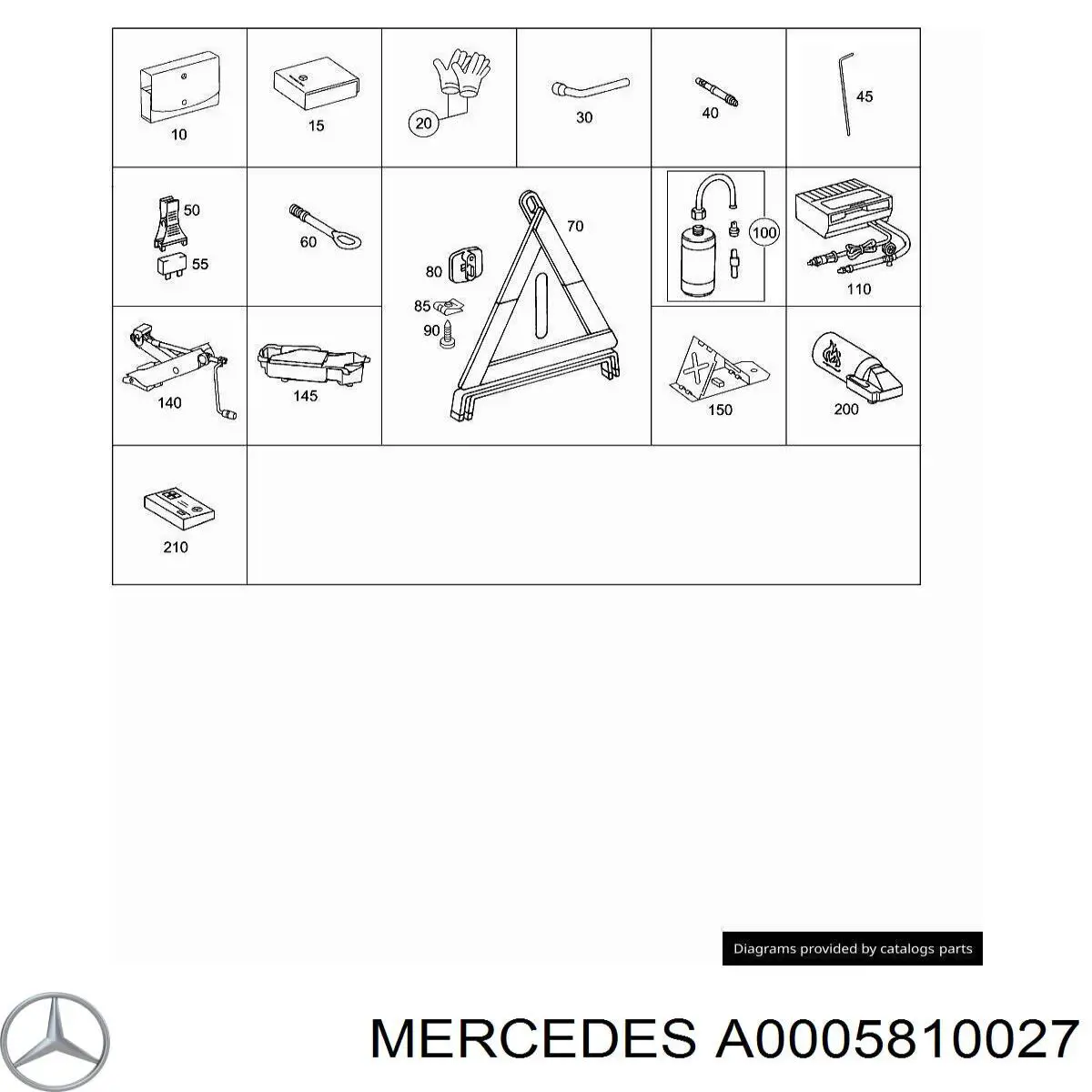  Mercedes A0005810027 цена, от 12.67 USD