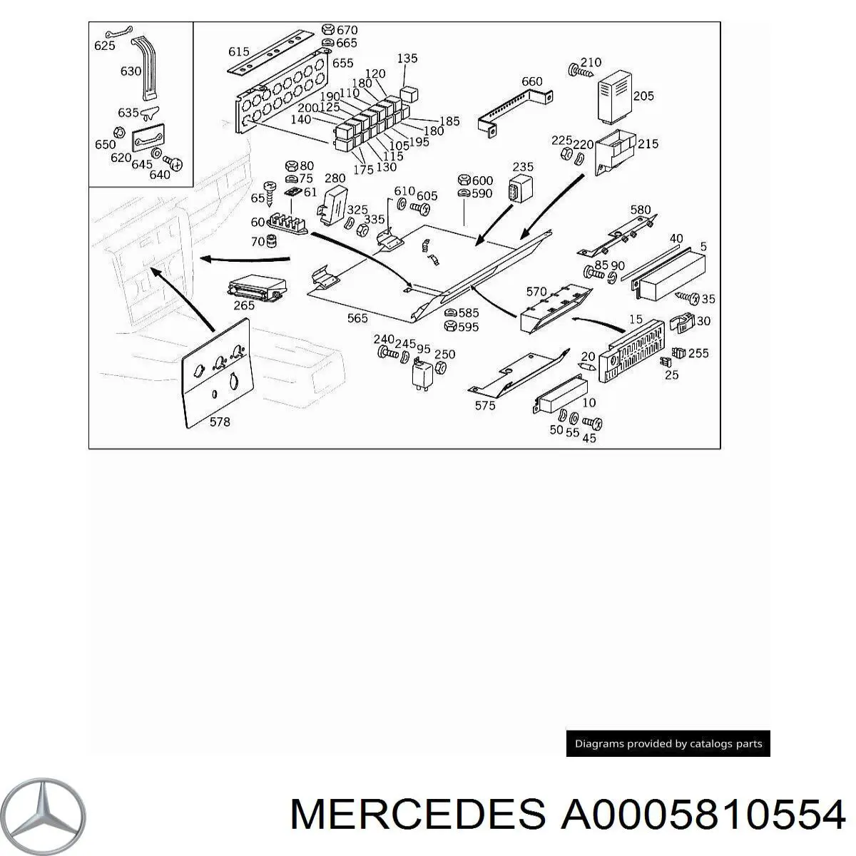 Купить A0005810554 Mercedes 