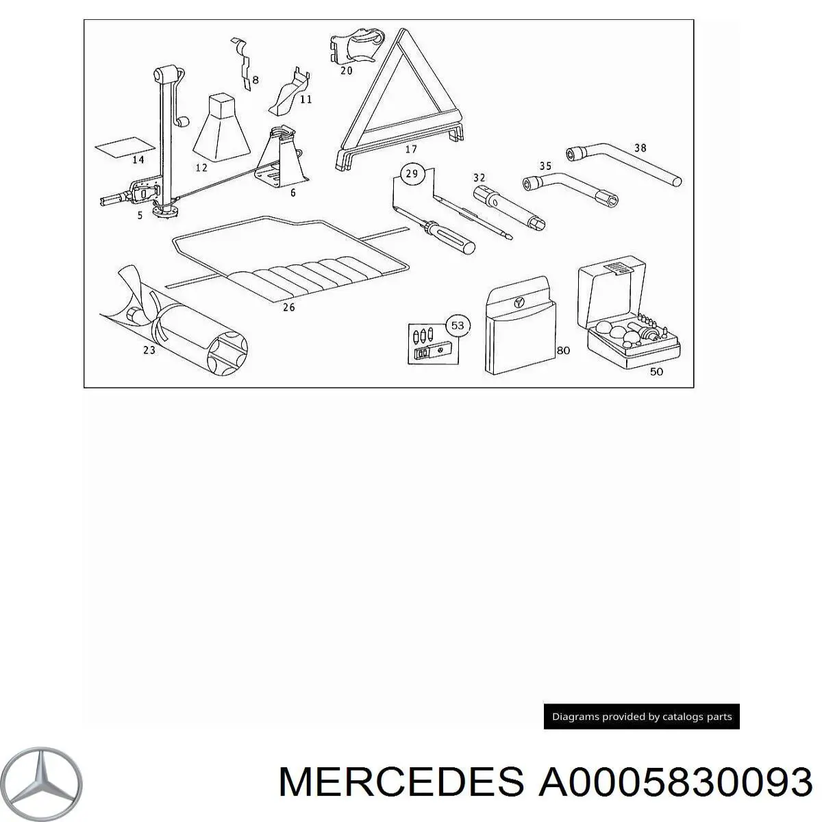 A0005830093 Mercedes 