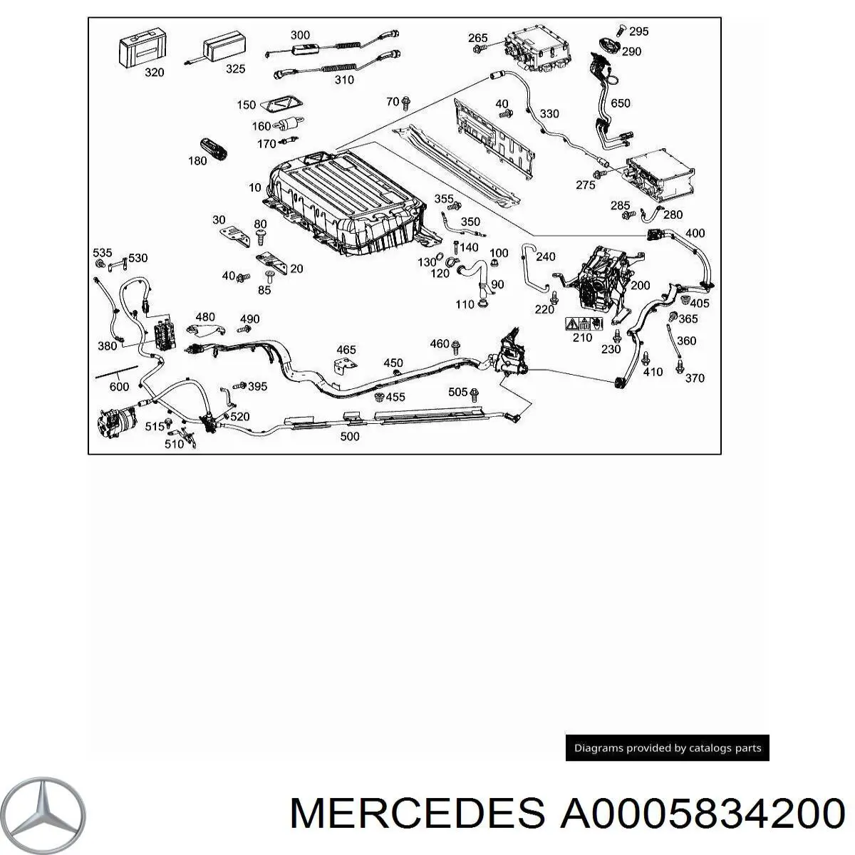  Mercedes A0005834200 цена, от 354.75 USD
