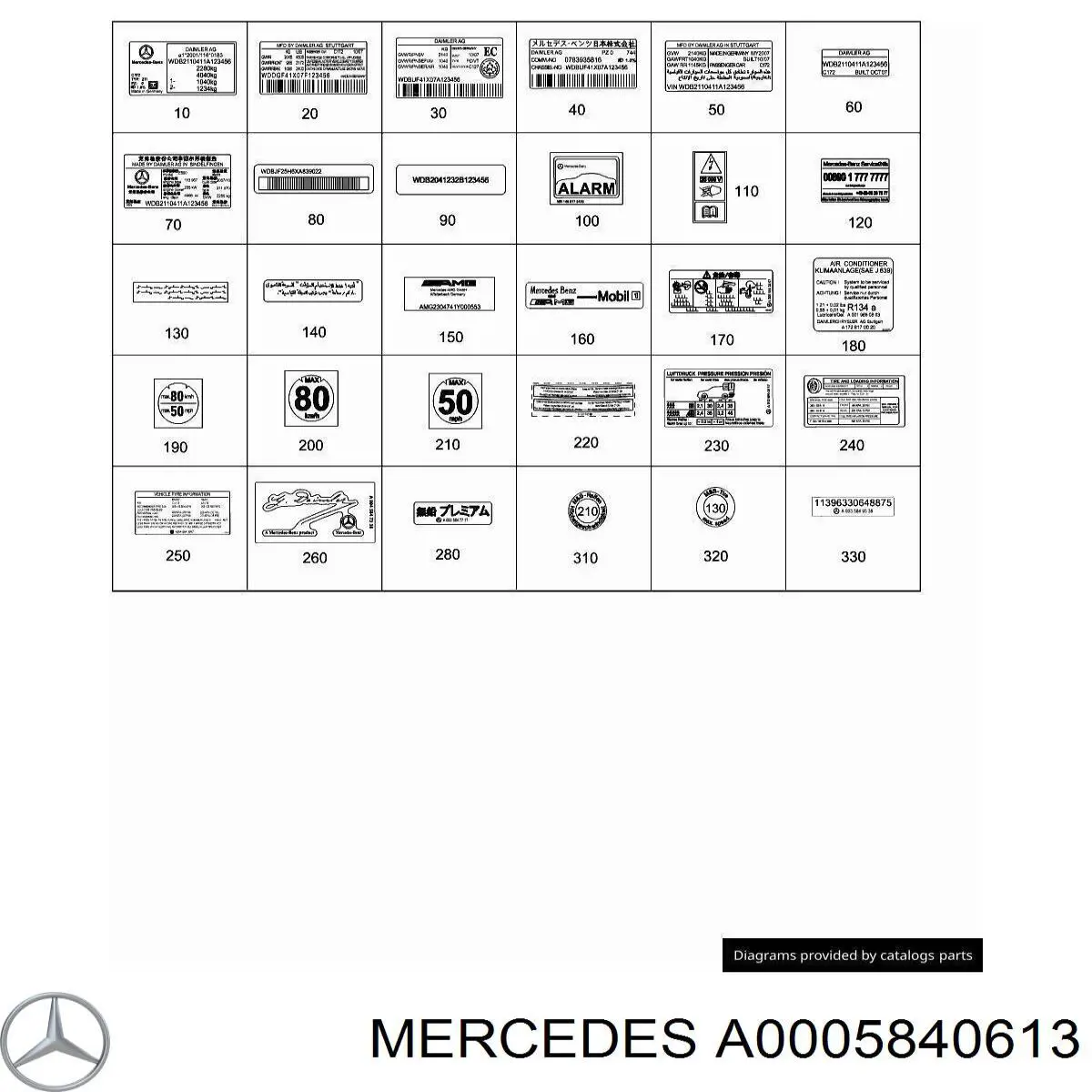 Купить A0005840613 Mercedes 