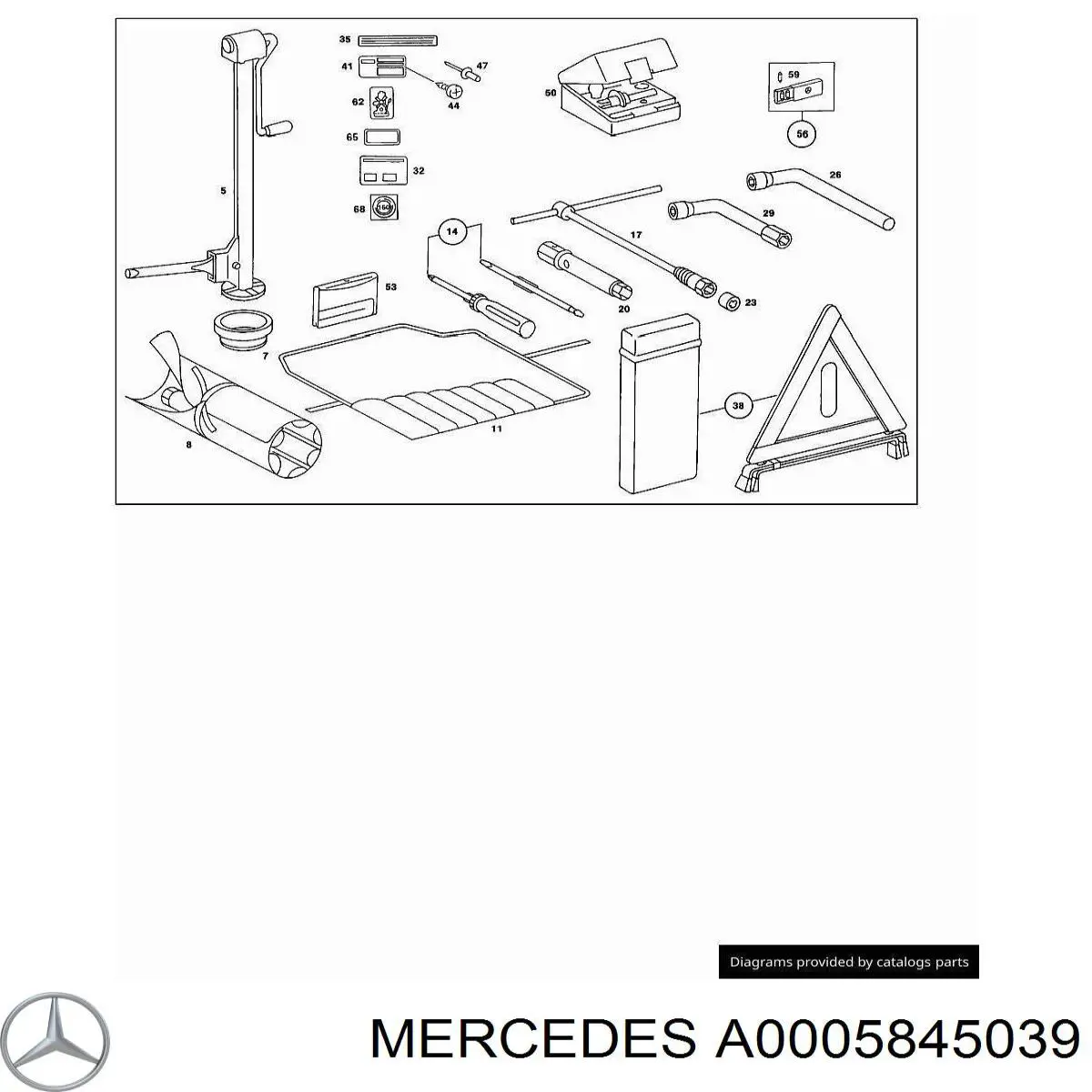 A0005845039 Mercedes 