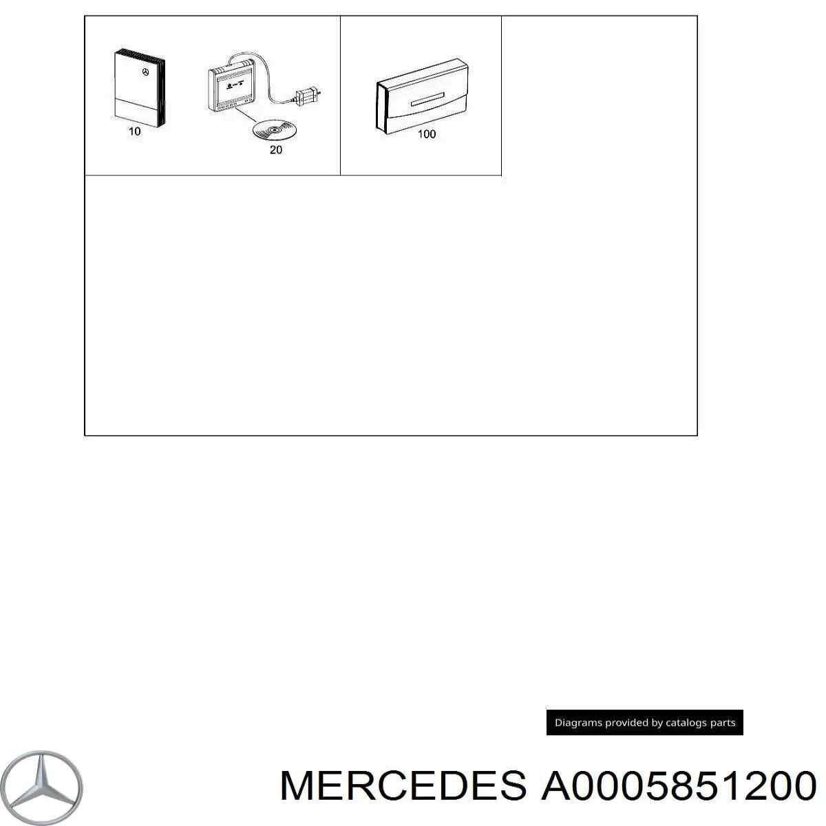 A0005851200 Mercedes 