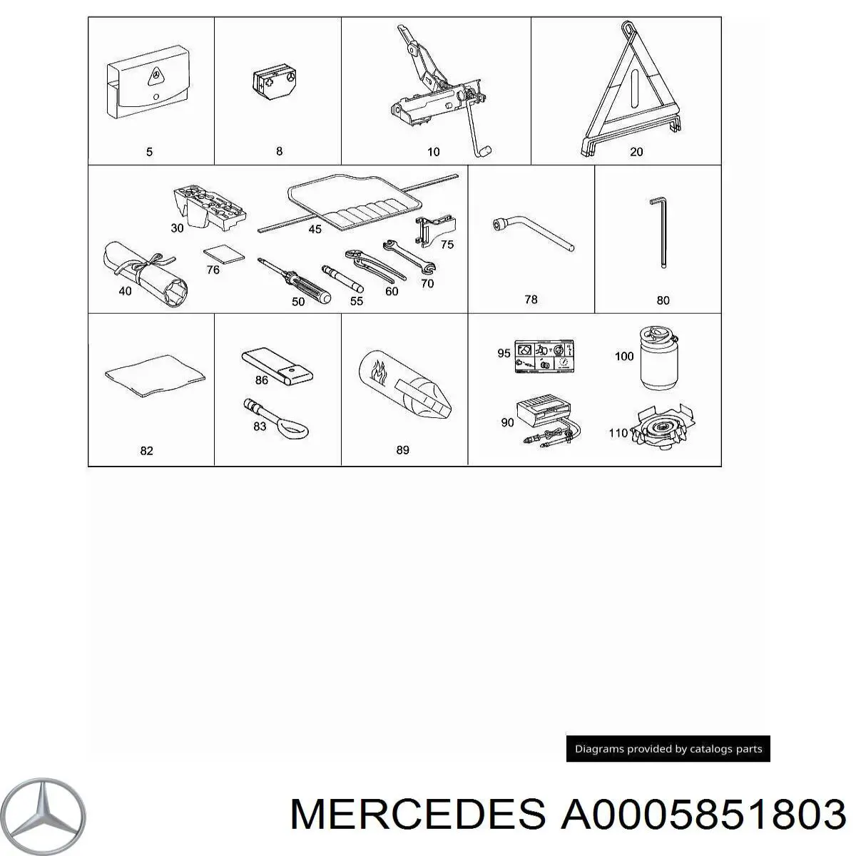 Купить A0005851803 Mercedes 