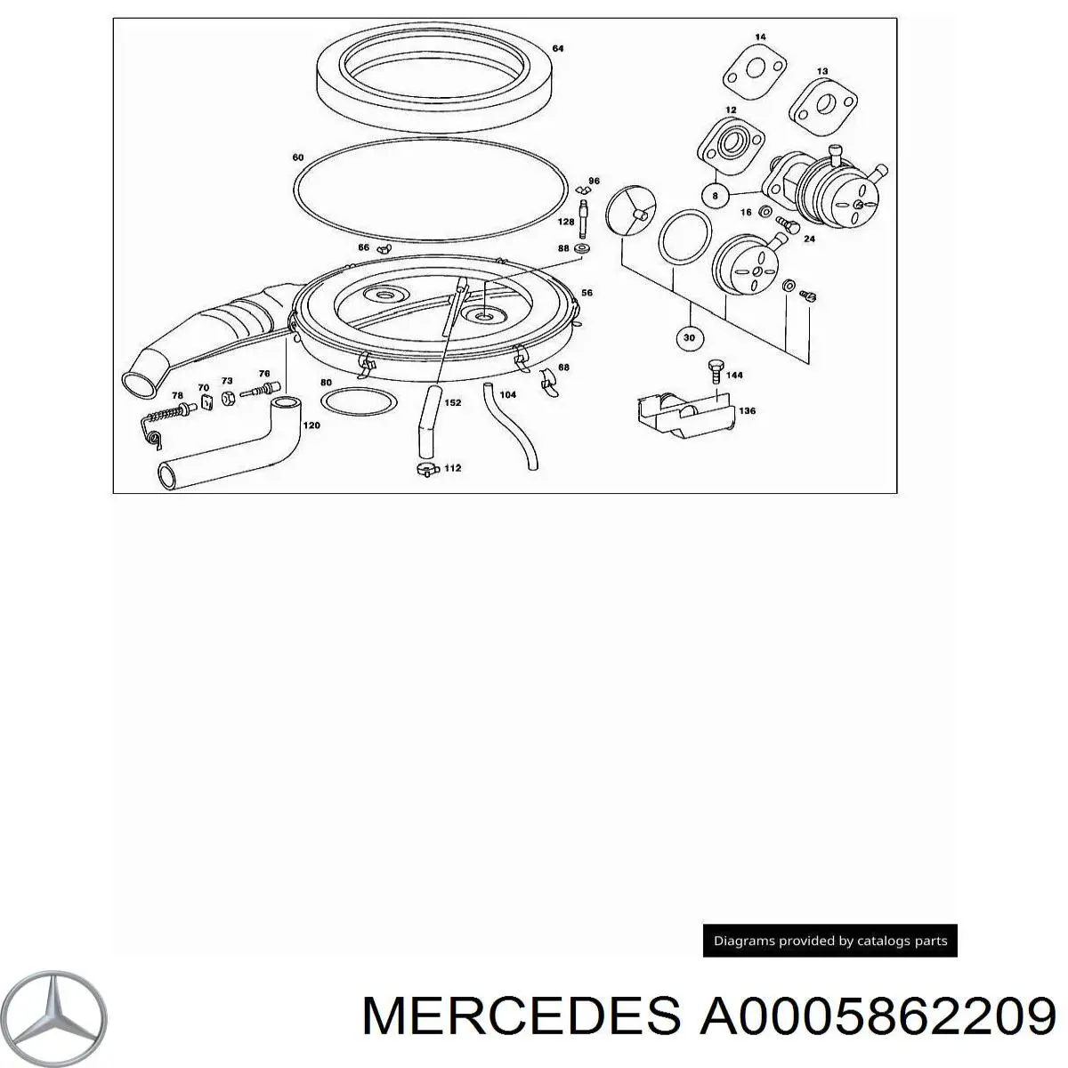 A0005862209 Mercedes 