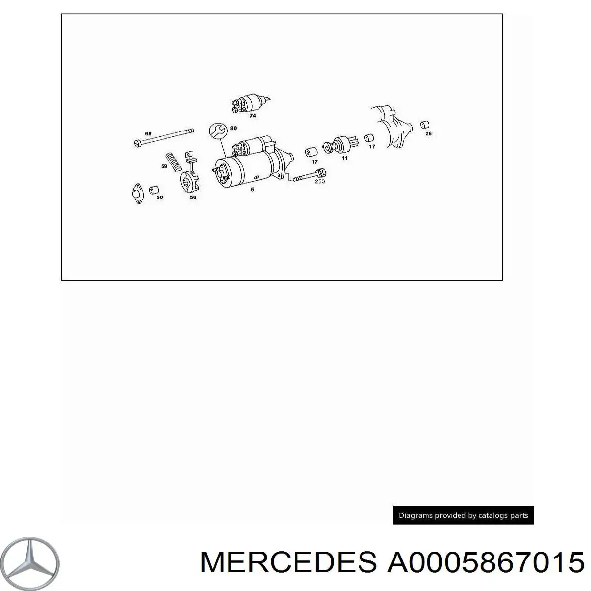  Mercedes A0005867015 цена, от 7.32 USD