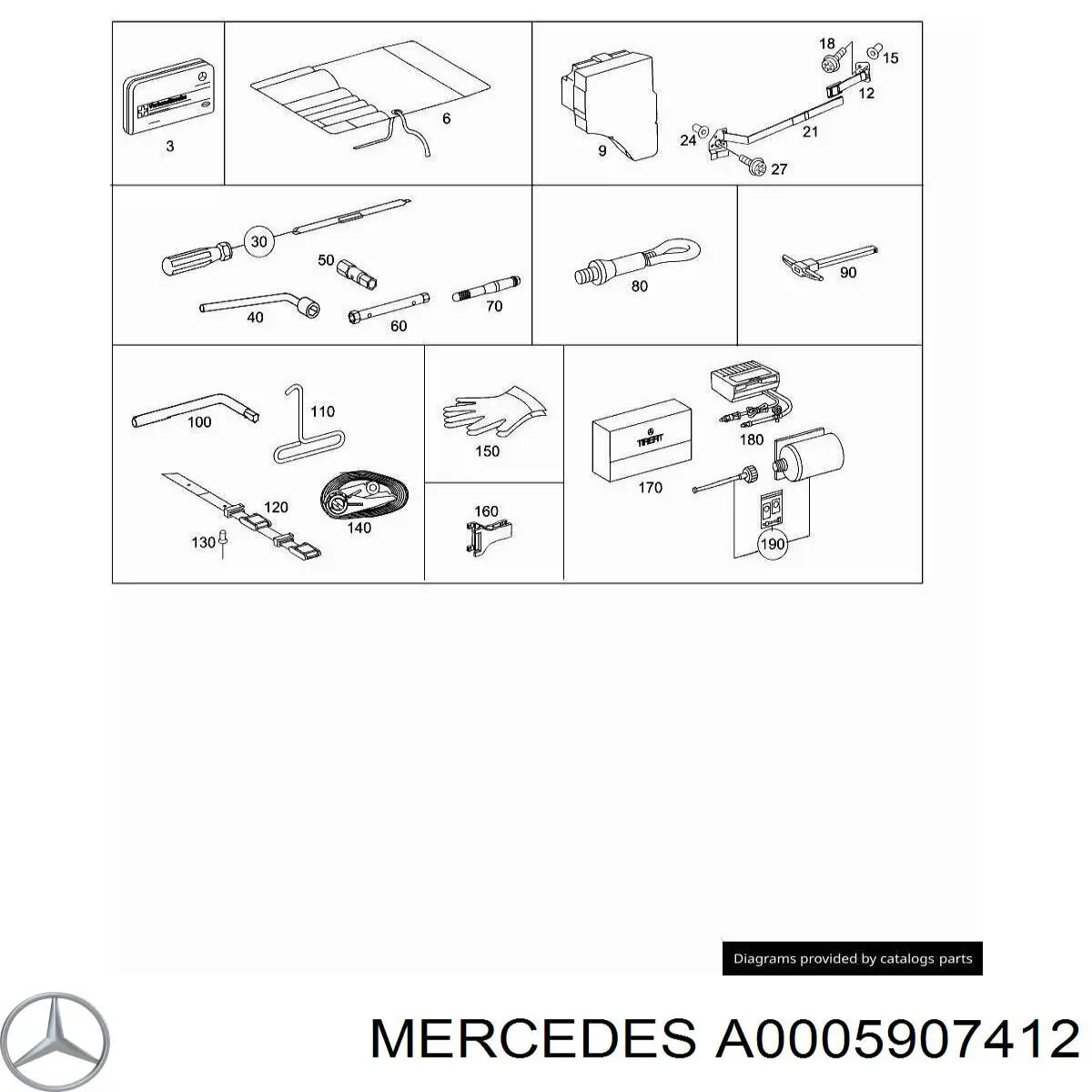 0005907412 Mercedes 