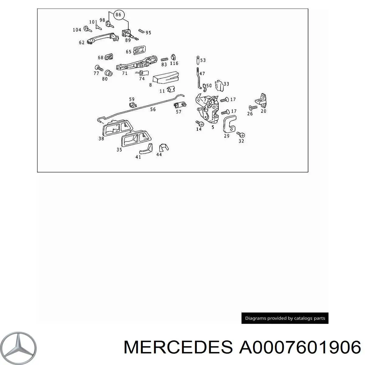  Mercedes A0007601906 цена, от 74.03 USD