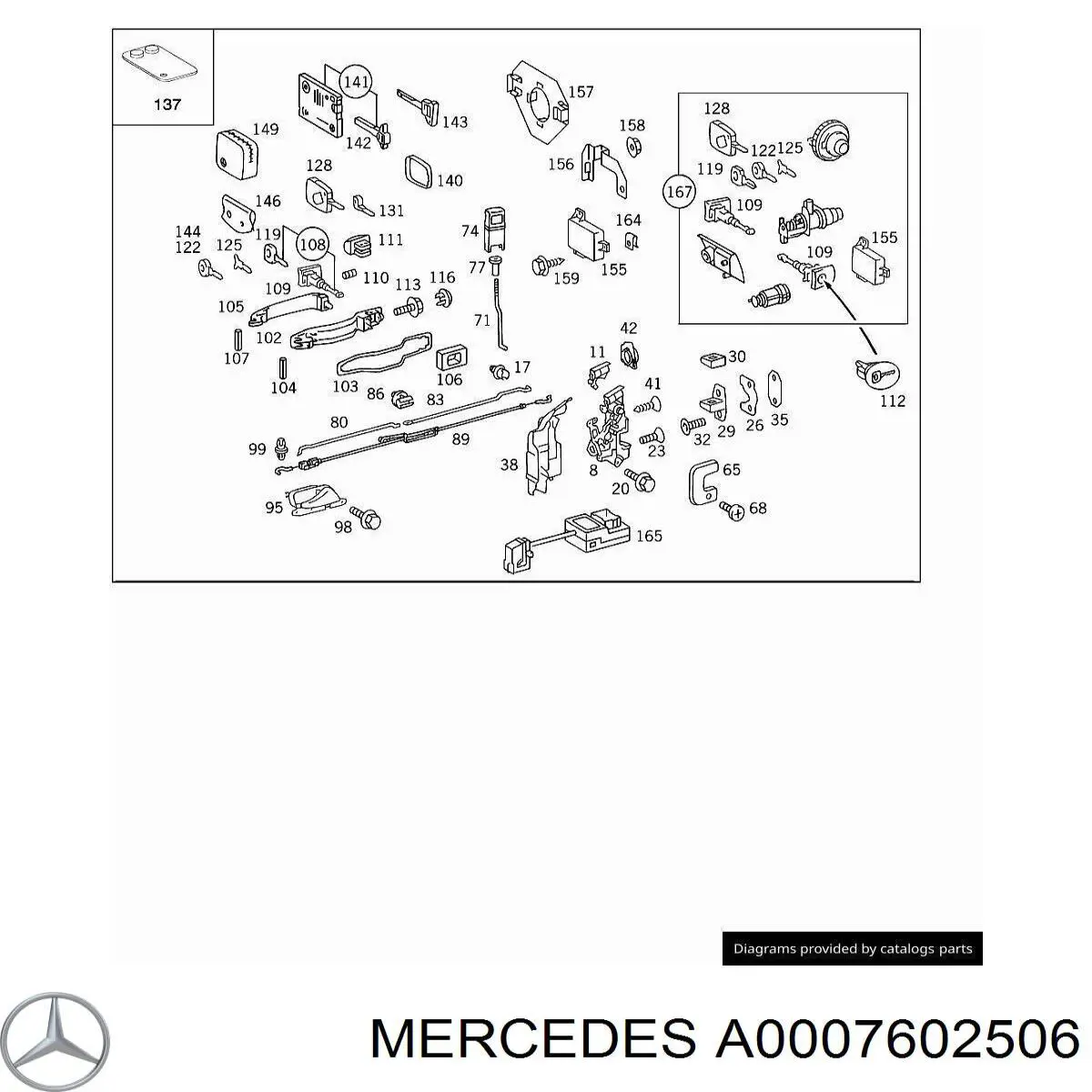  Mercedes A0007602506 цена, от 94.52 USD