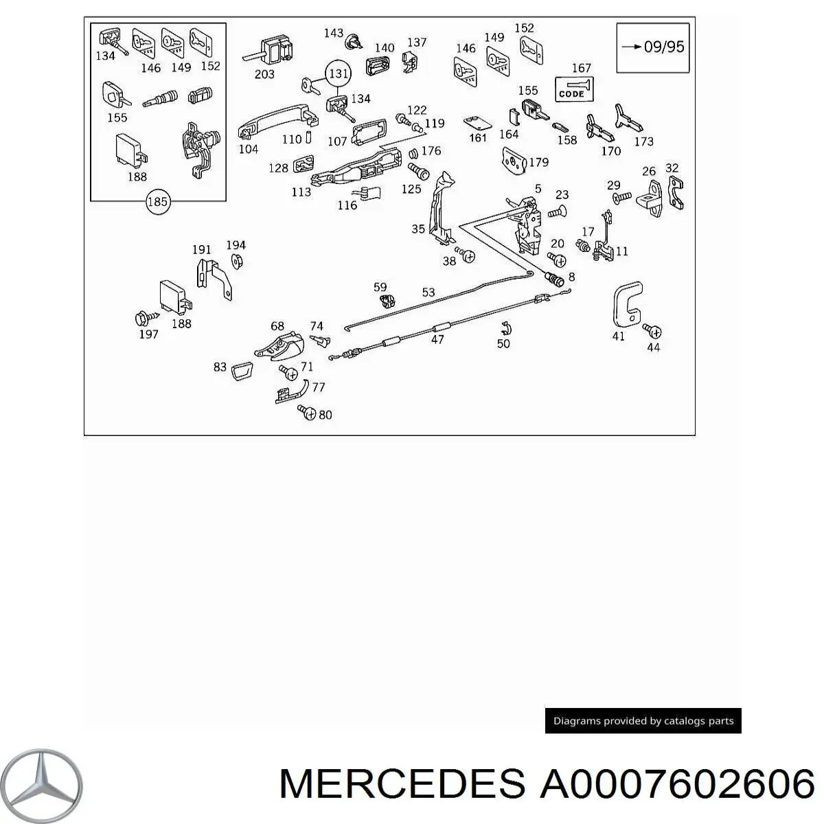  Mercedes A0007602606 цена, от 73.94 USD