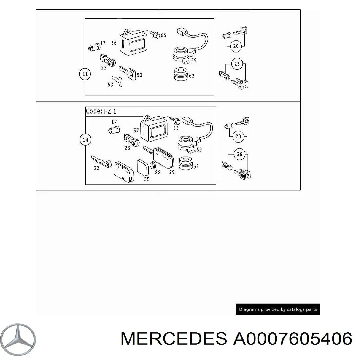  A0007605406 Mercedes