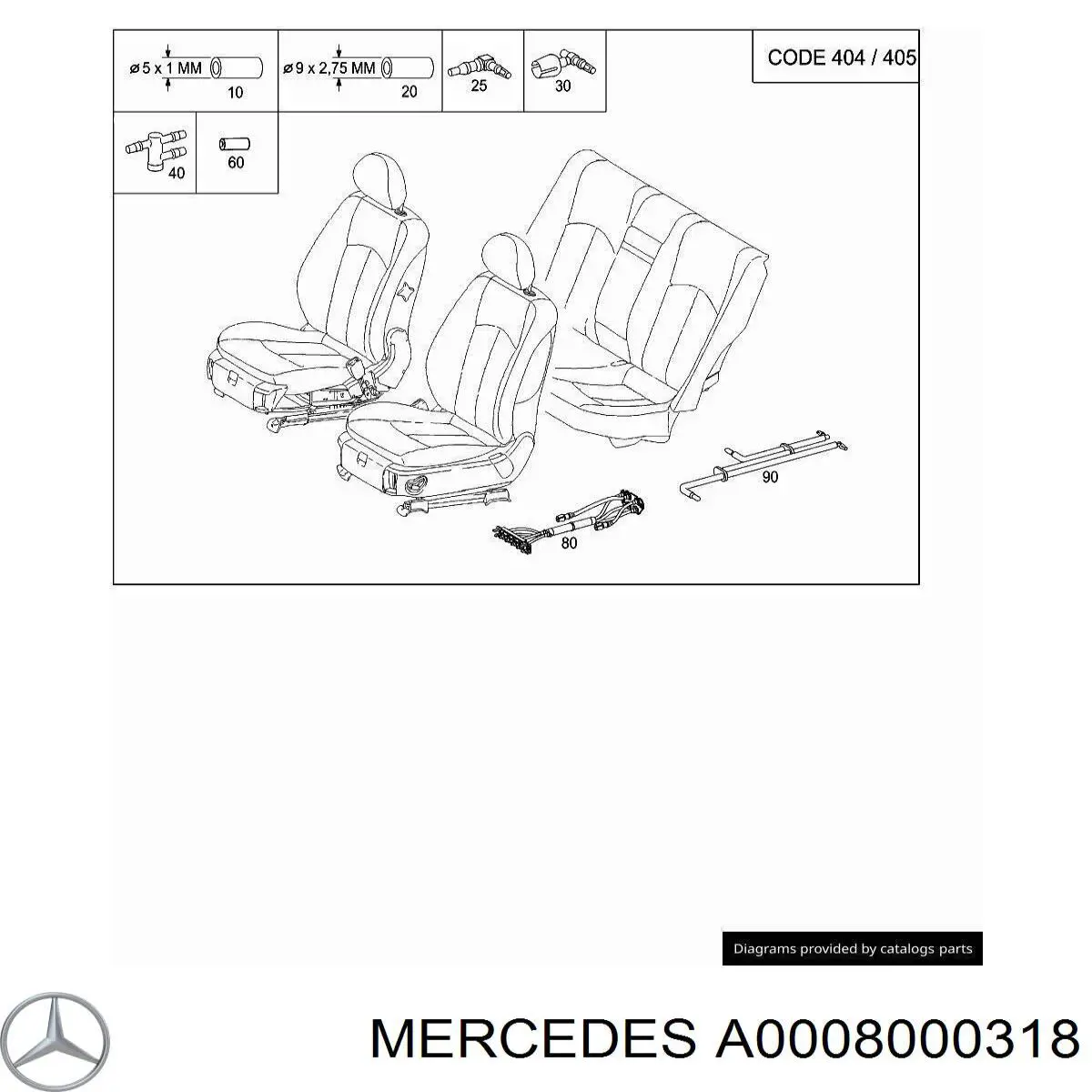 A0008000318 Mercedes 