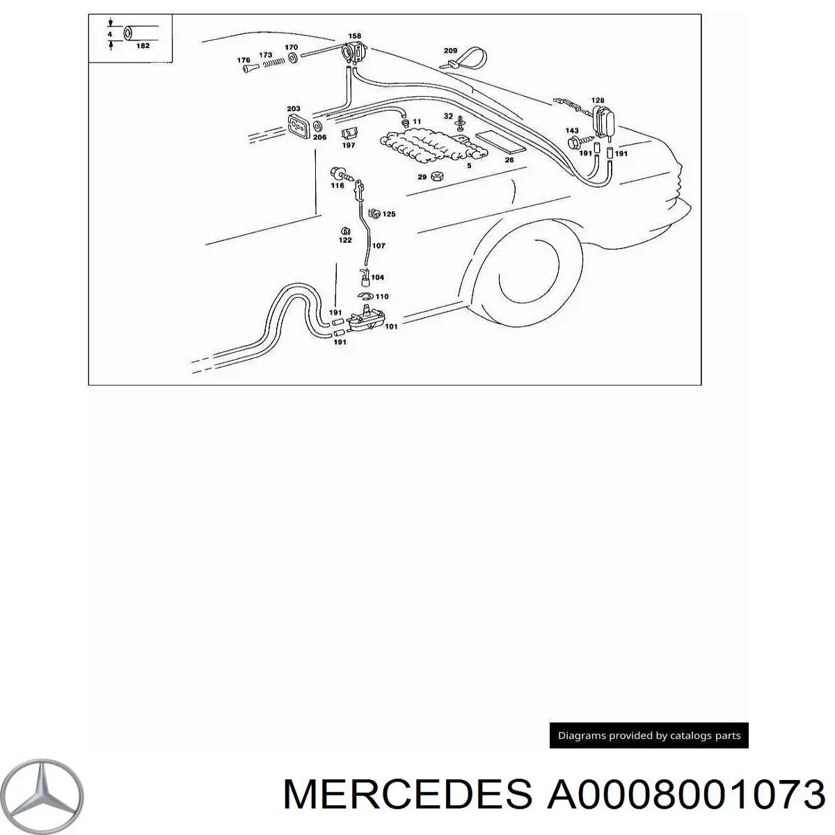 A0008001073 Mercedes 