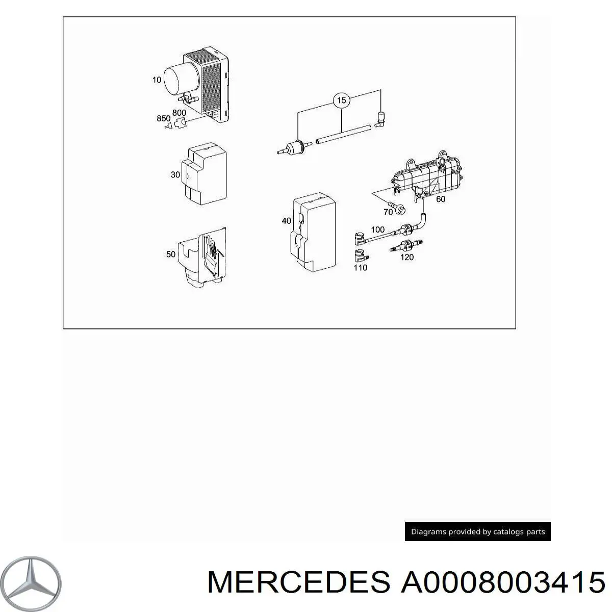 A0008003415 Mercedes 