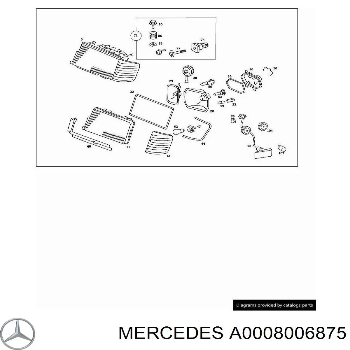  Mercedes A0008006875 цена, от 7.56 USD
