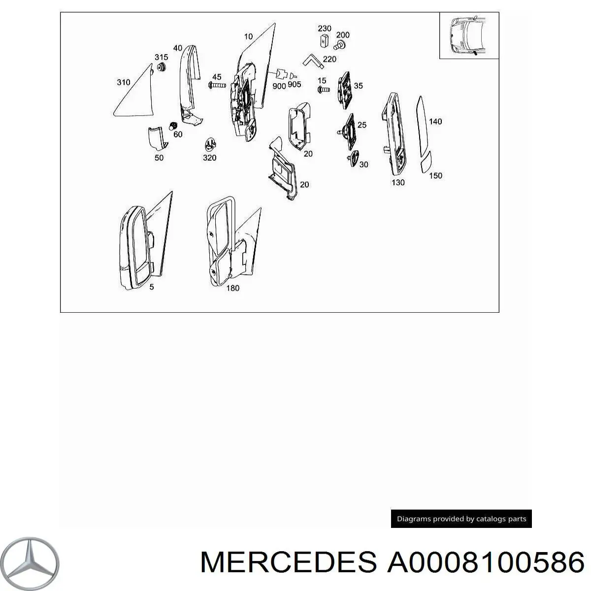 A0008100586 Mercedes 