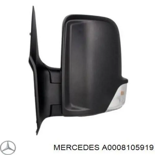 Кронштейн крепления зеркала заднего вида левый Mercedes A0008105919