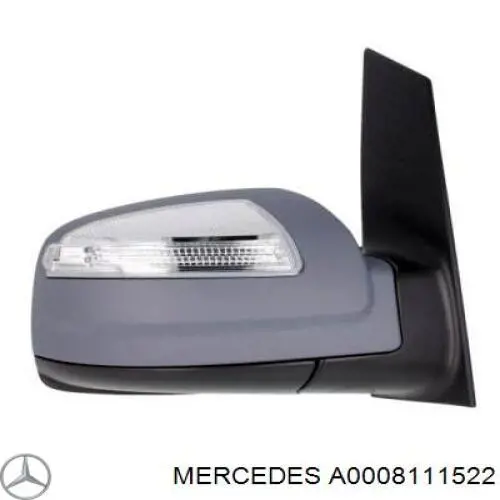 A0008111522 Mercedes накладка (крышка зеркала заднего вида правая)