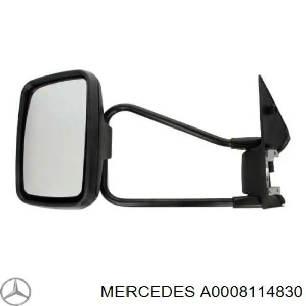 A0008114830 Mercedes espelho de retrovisão esquerdo