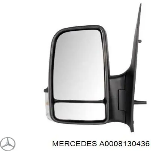 A0008130436 Mercedes внутренняя накладка крепления зеркала левого