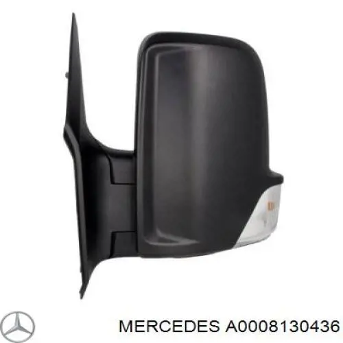 Revestimiento interior del espejo izquierdo A0008130436 Mercedes