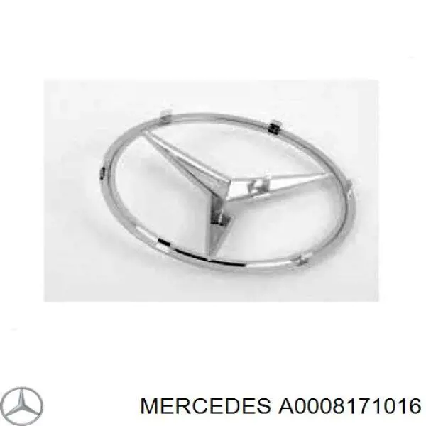 000 817 14 16 Mercedes emblema de grelha do radiador