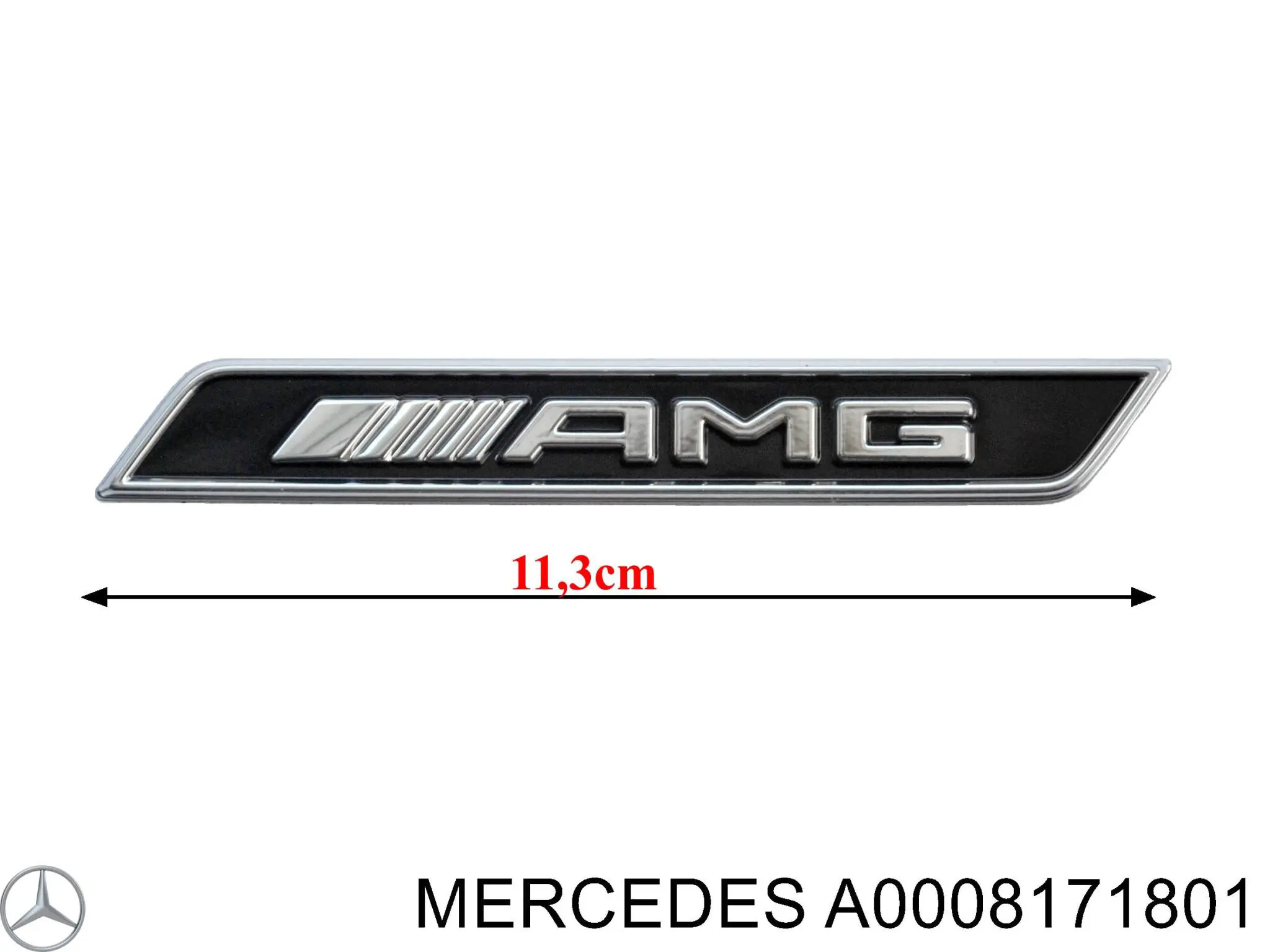 Купить A0008171801 Mercedes Эмблема бампера переднего
