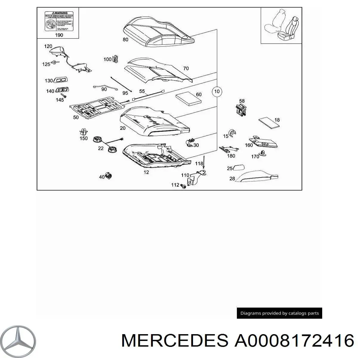  Mercedes A0008172416 цена, от 27.23 USD