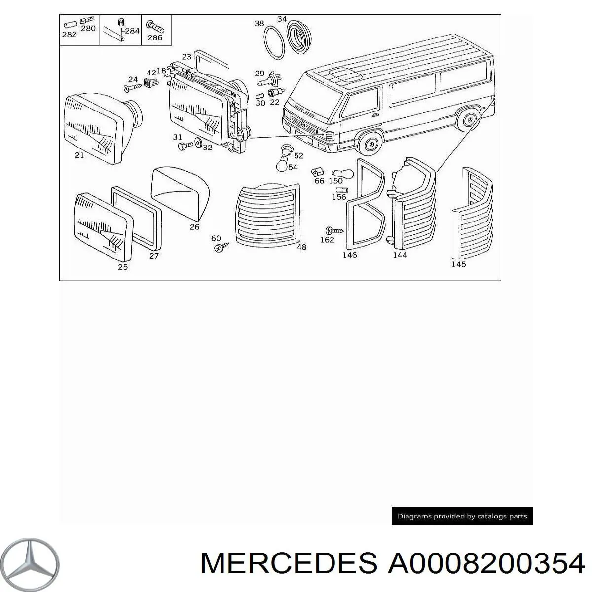 A0008200354 Mercedes датчик закрывания дверей (концевой выключатель)