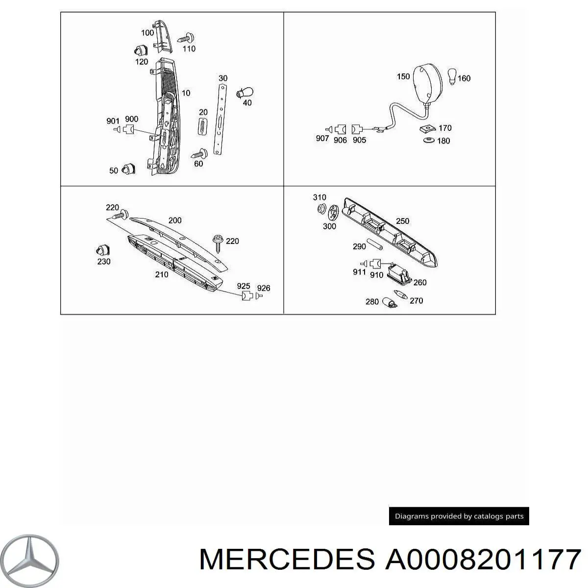  Mercedes A0008201177 цена, от 19.17 USD