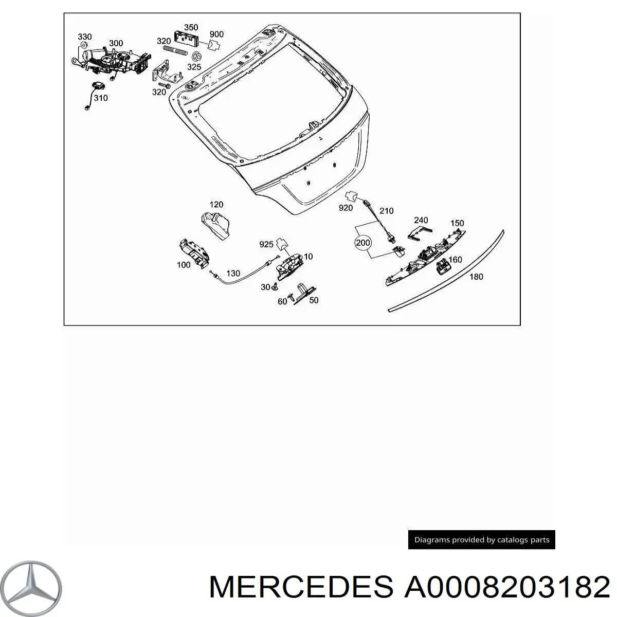  Mercedes A0008203182 цена, от 351.55 USD