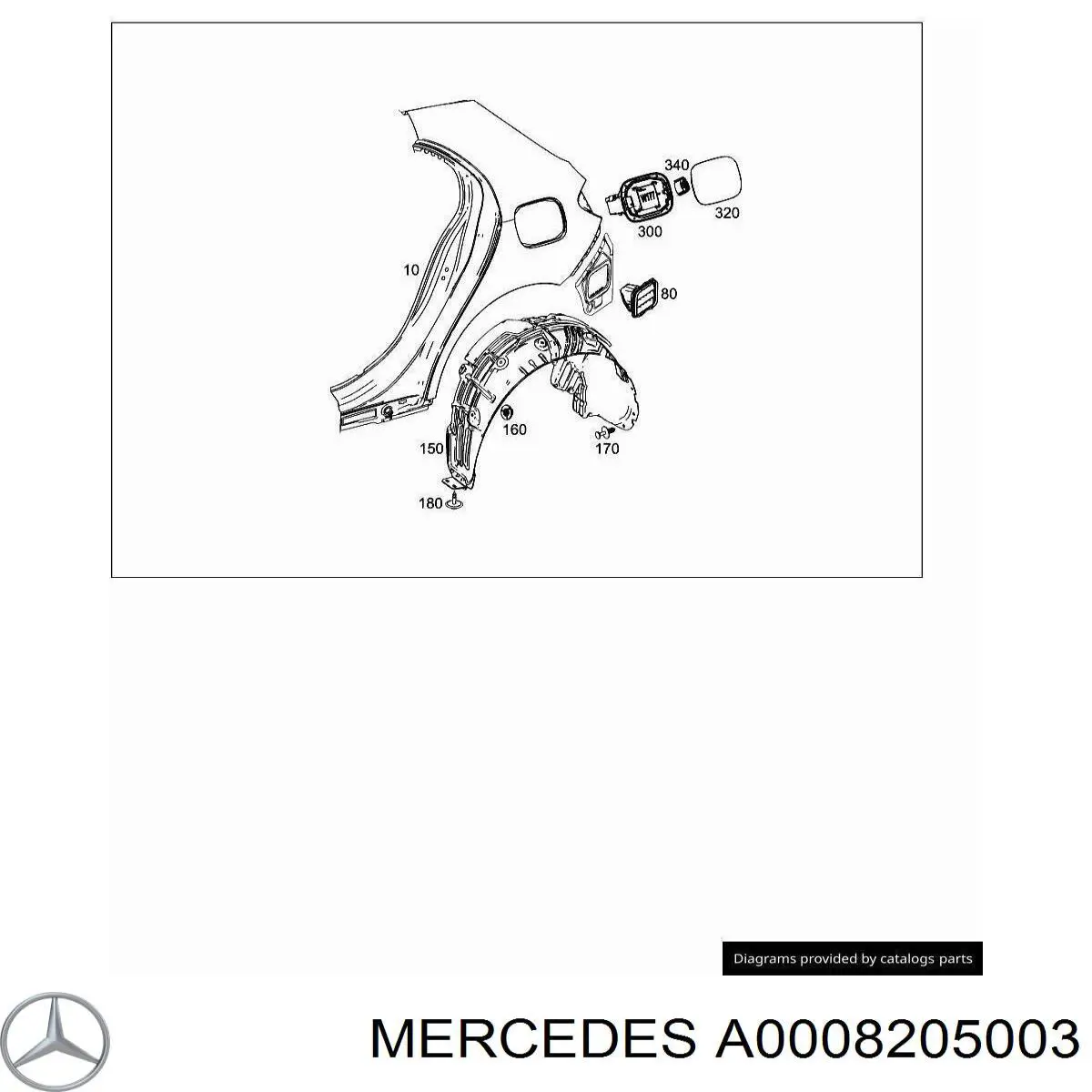 A0008205003 Mercedes 