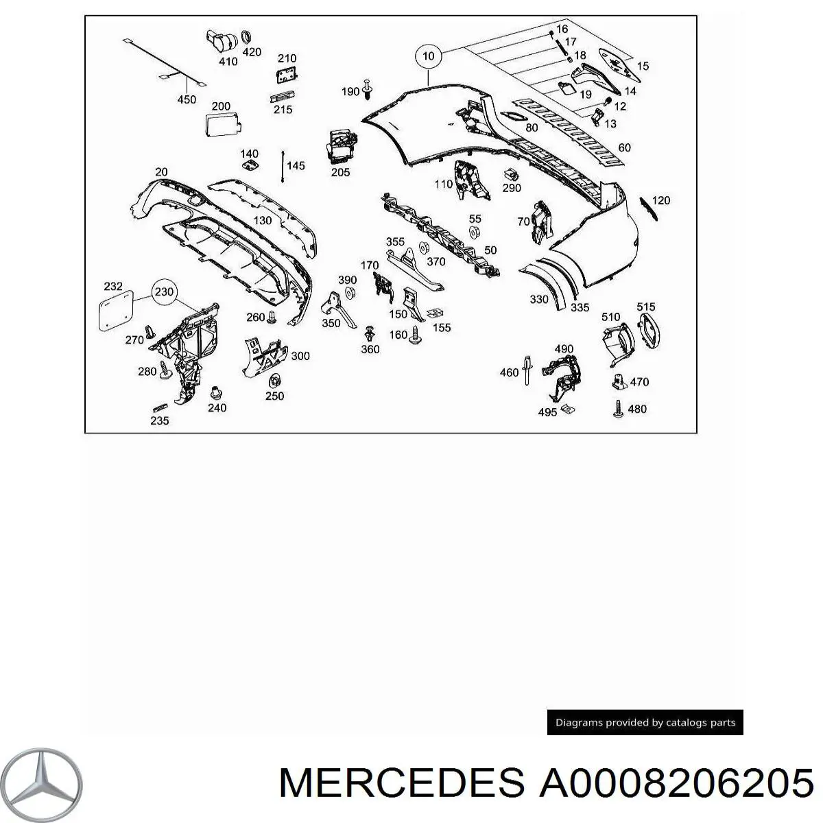 A0008206205 Mercedes 