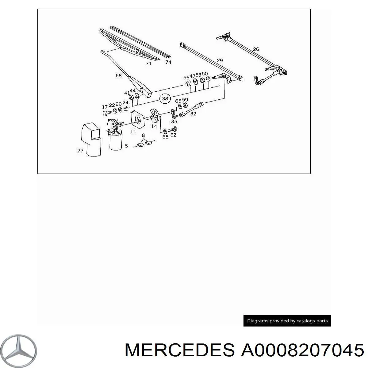 Дворники Mercedes 4638200045 цена, от 60.73 USD