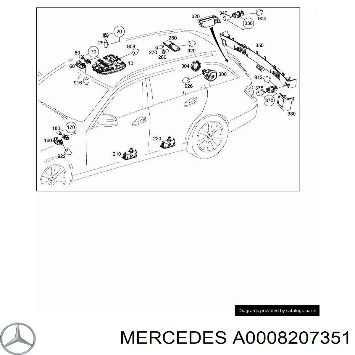 A0008207351 Mercedes разъем 12в