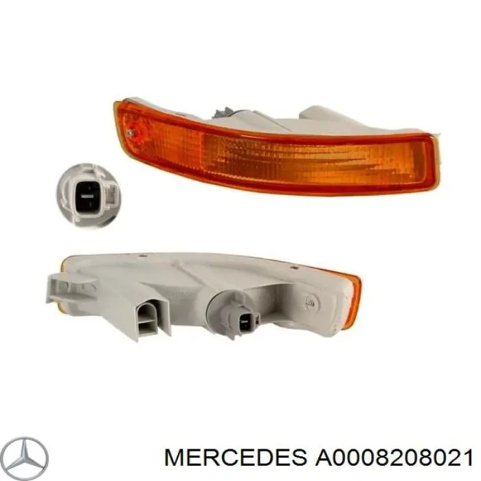 Повторитель поворота на крыле правый A0008208021 Mercedes