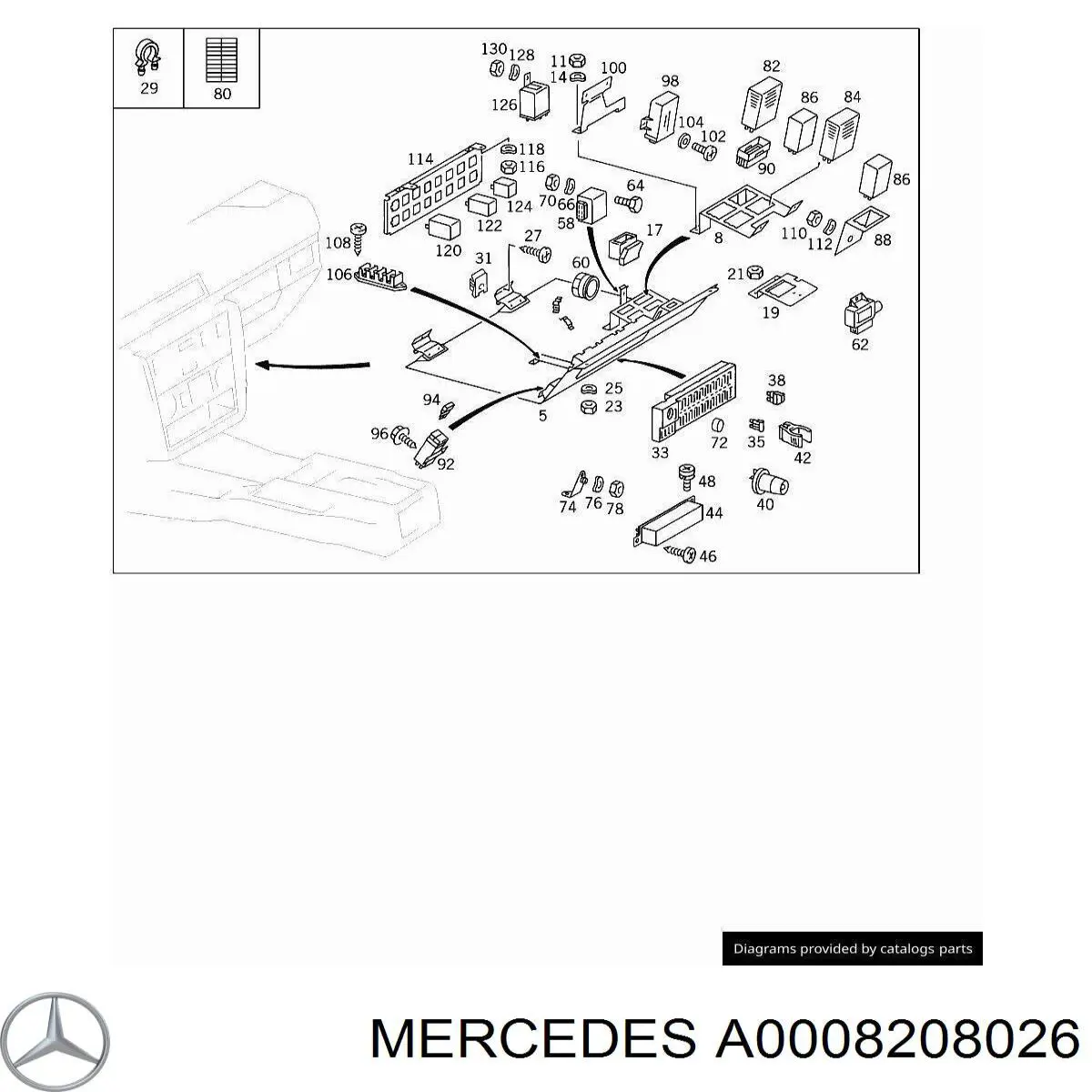 Модуль-процессор управления подушки безопасности Mercedes A4638200026